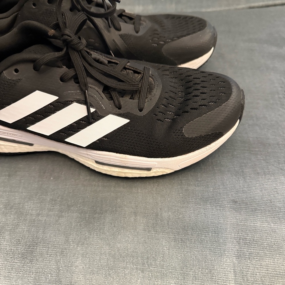 adidas Black and White Athletic Trainers - Picture 3 of 9